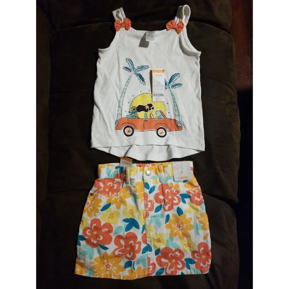 Gymboree sunny citrus size 6 outfit nwt